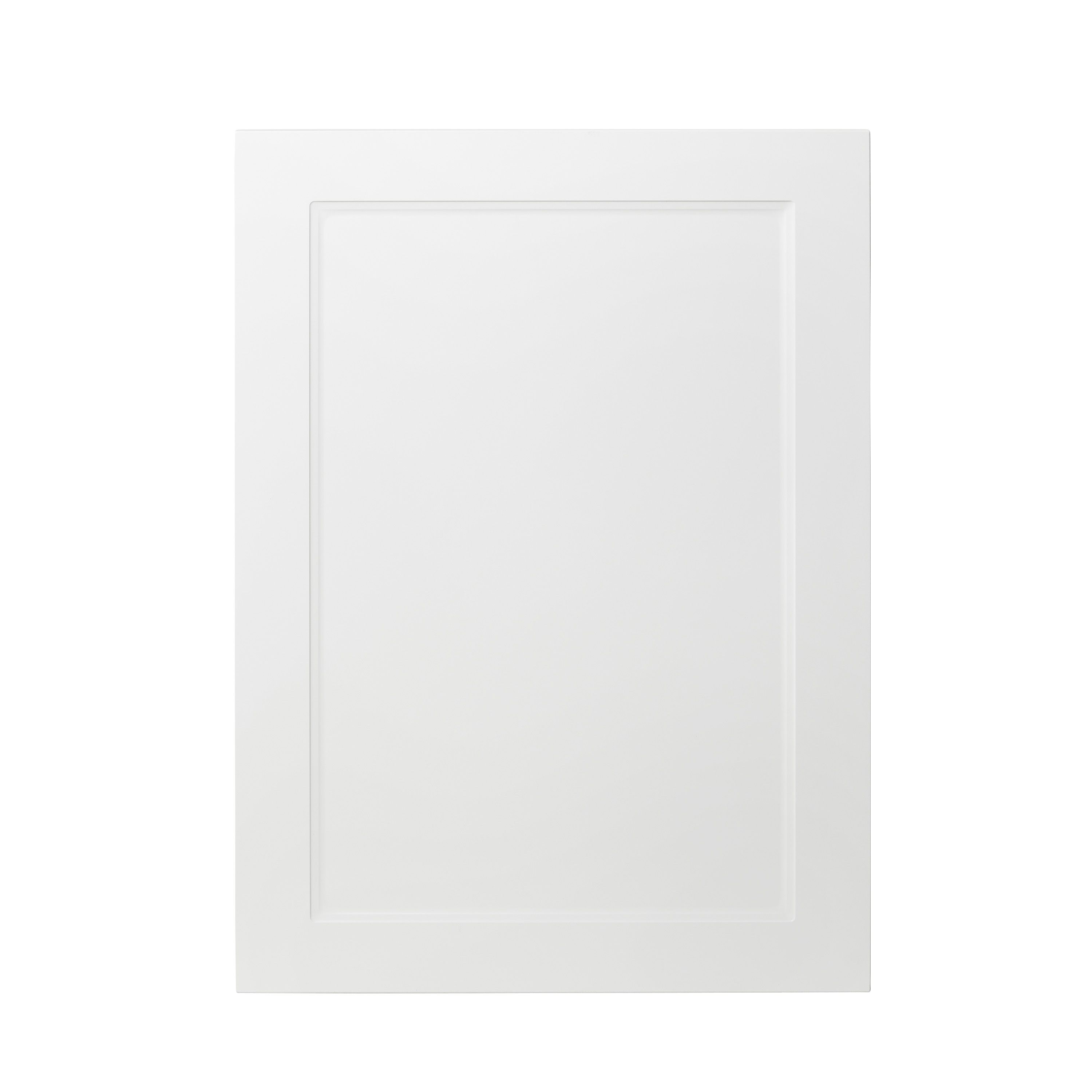 GoodHome Artemisia Matt white Classic shaker Tall appliance Cabinet door (W)600mm (H)806mm (T)18mm