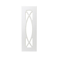 GoodHome Artemisia Matt white classic shaker Tall glazed Cabinet door (W)300mm (H)895mm (T)18mm