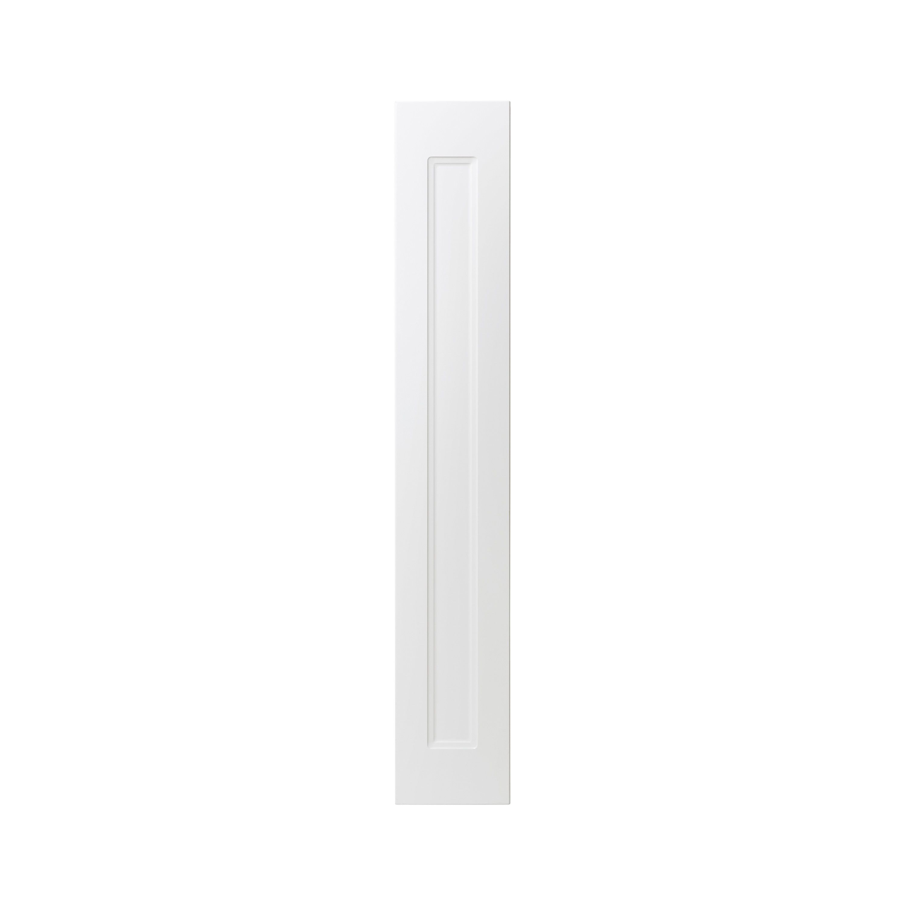 GoodHome Artemisia Matt white Classic shaker Tall wall Cabinet door (W)150mm (H)895mm (T)18mm