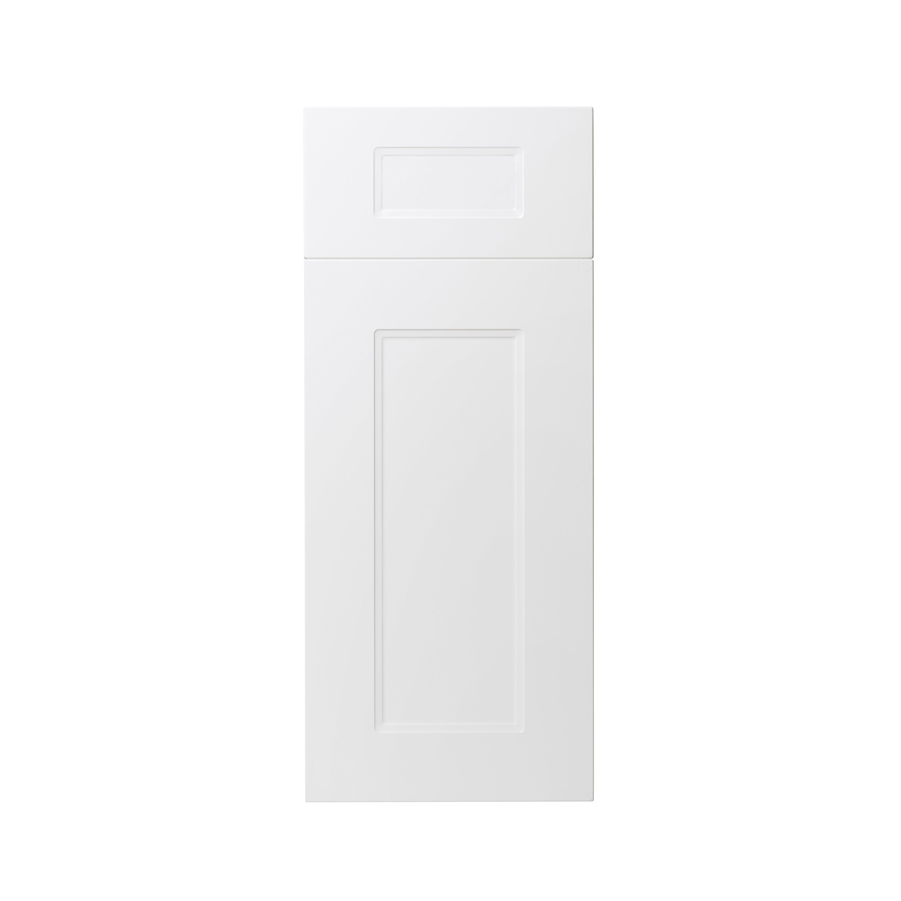 GoodHome Artemisia Matt white Door & drawer, (W)300mm (H)715mm (T)18mm