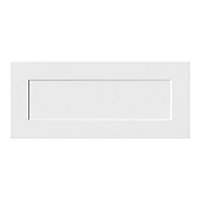 GoodHome Artemisia Matt white Drawer front, bridging door & bi fold door, (W)800mm (H)340mm (T)18mm