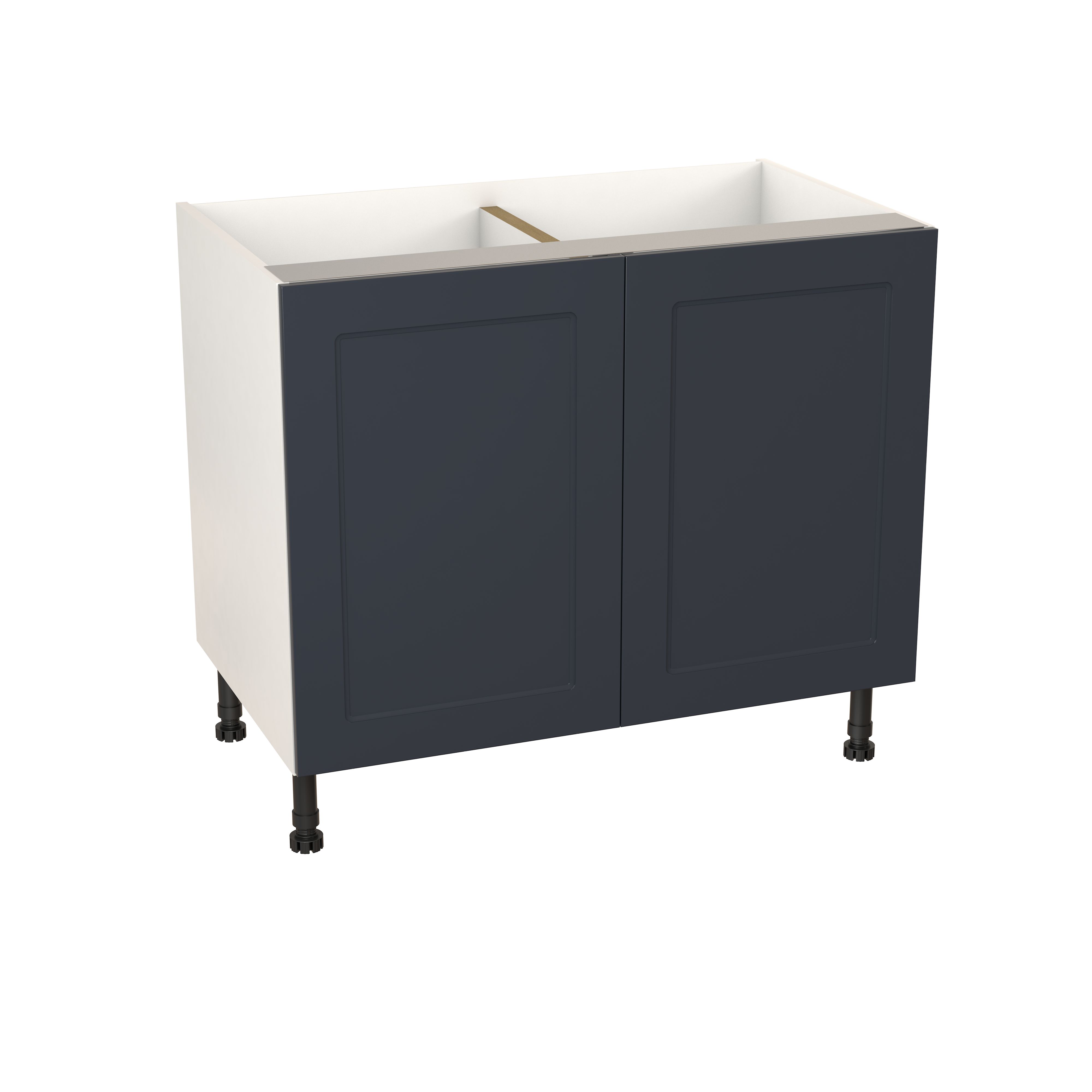 GoodHome Artemisia Midnight blue classic shaker Base Kitchen cabinet (W ...