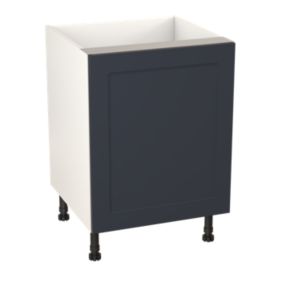 GoodHome Artemisia Midnight blue classic shaker Base Kitchen cabinet (W)600mm (H)720mm