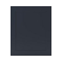 GoodHome Artemisia Midnight blue classic shaker Tall appliance Cabinet door (W)600mm (H)723mm (T)18mm