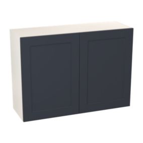 GoodHome Artemisia Midnight blue classic shaker Wall Kitchen cabinet (W)1000mm (H)720mm