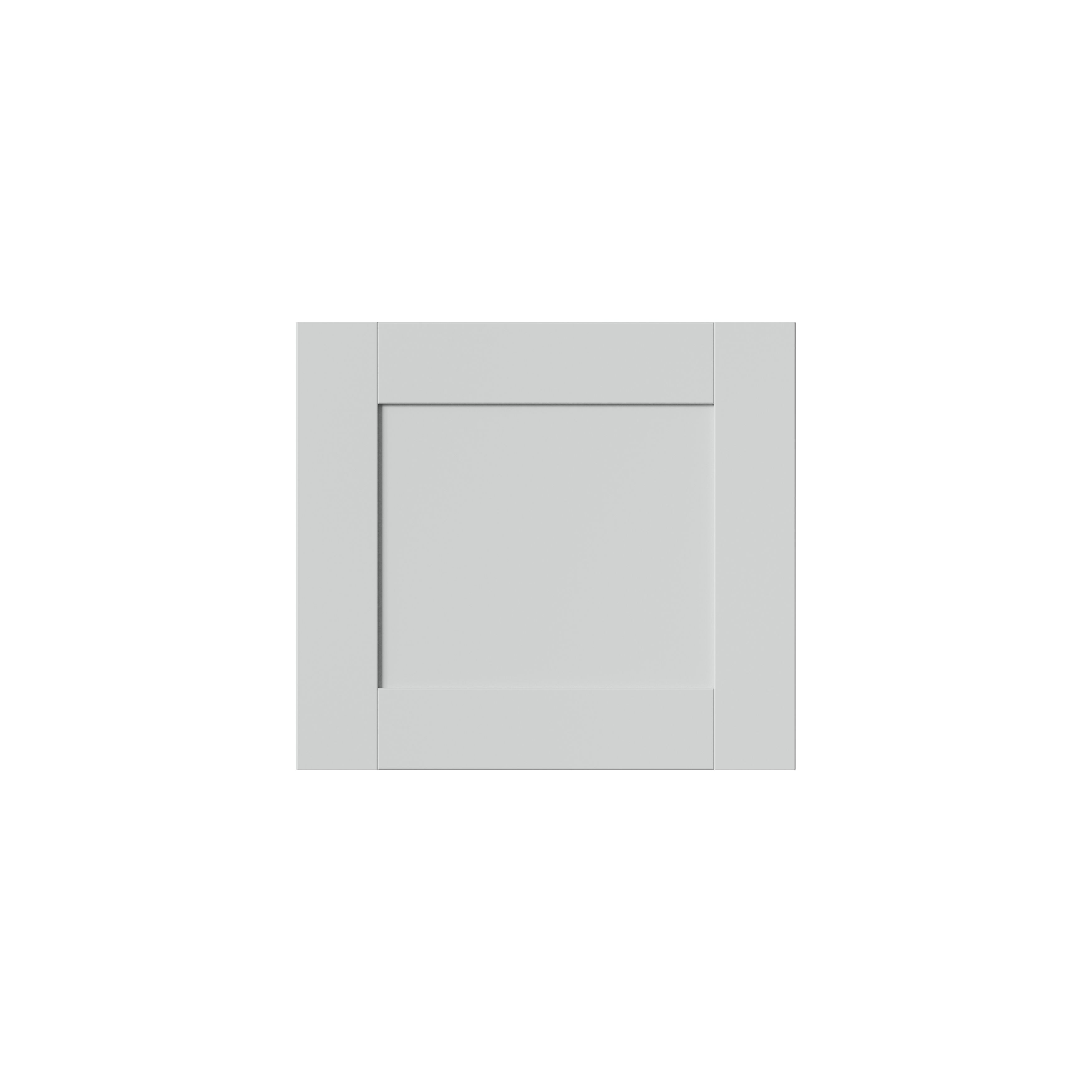 GoodHome Ashmead Matt dove grey Drawer front, bridging door & bi-fold door, 356mm x 16mm x 397mm 400mm