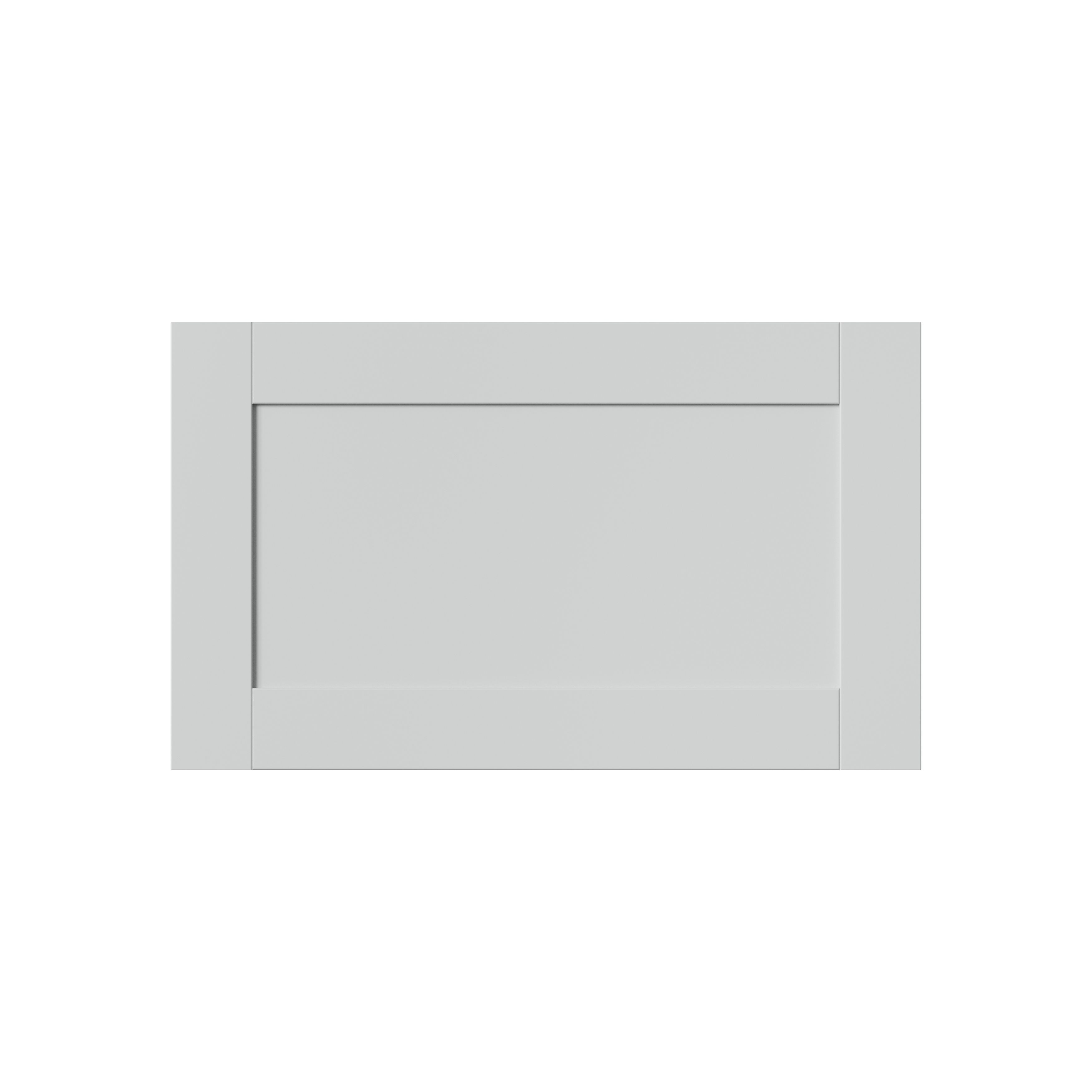 GoodHome Ashmead Matt dove grey Drawer front, bridging door & bi-fold door, 356mm x 16mm x 597mm 600mm