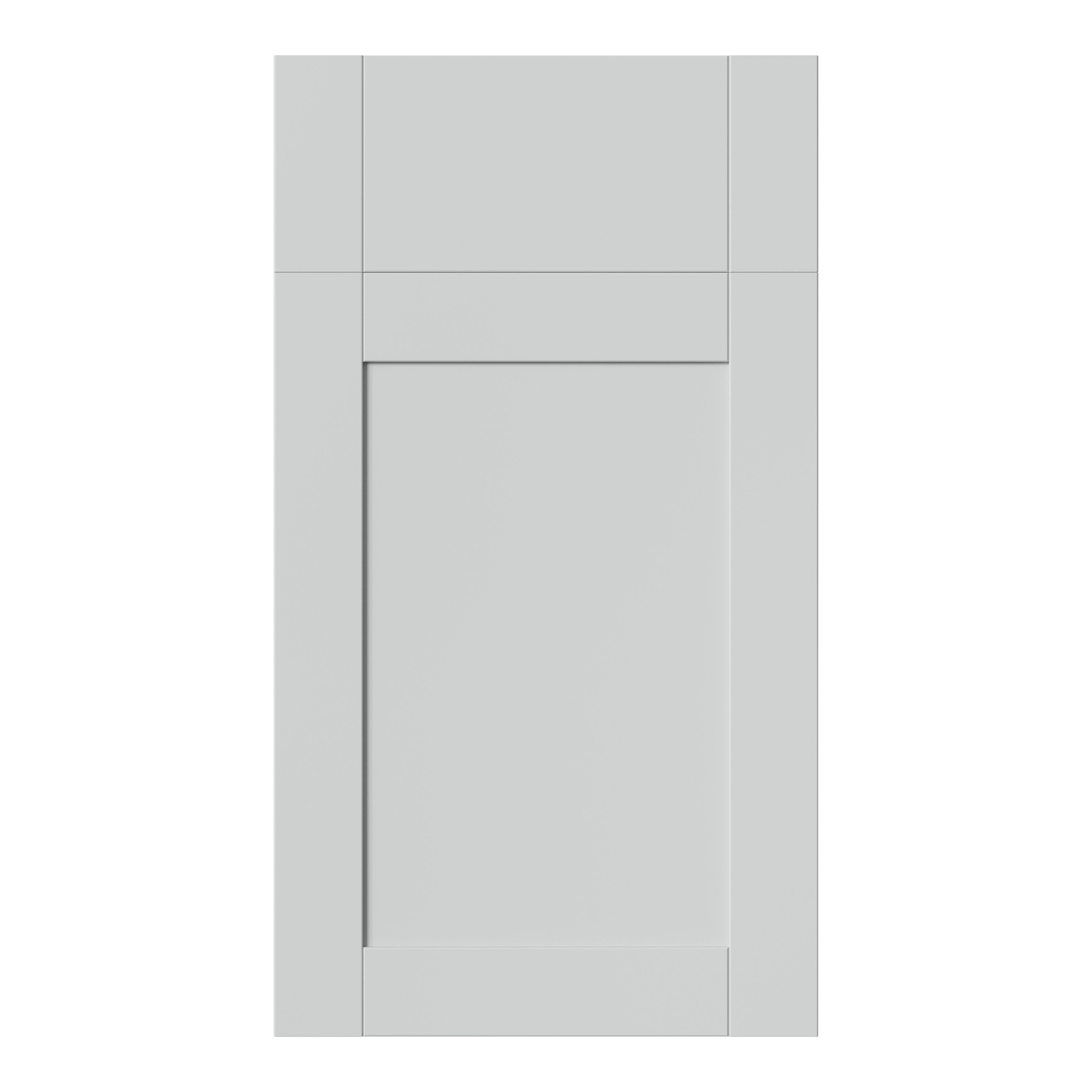 GoodHome Ashmead Matt dove grey Drawerline Cabinet door (W)400mm (H)715mm (T)16mm