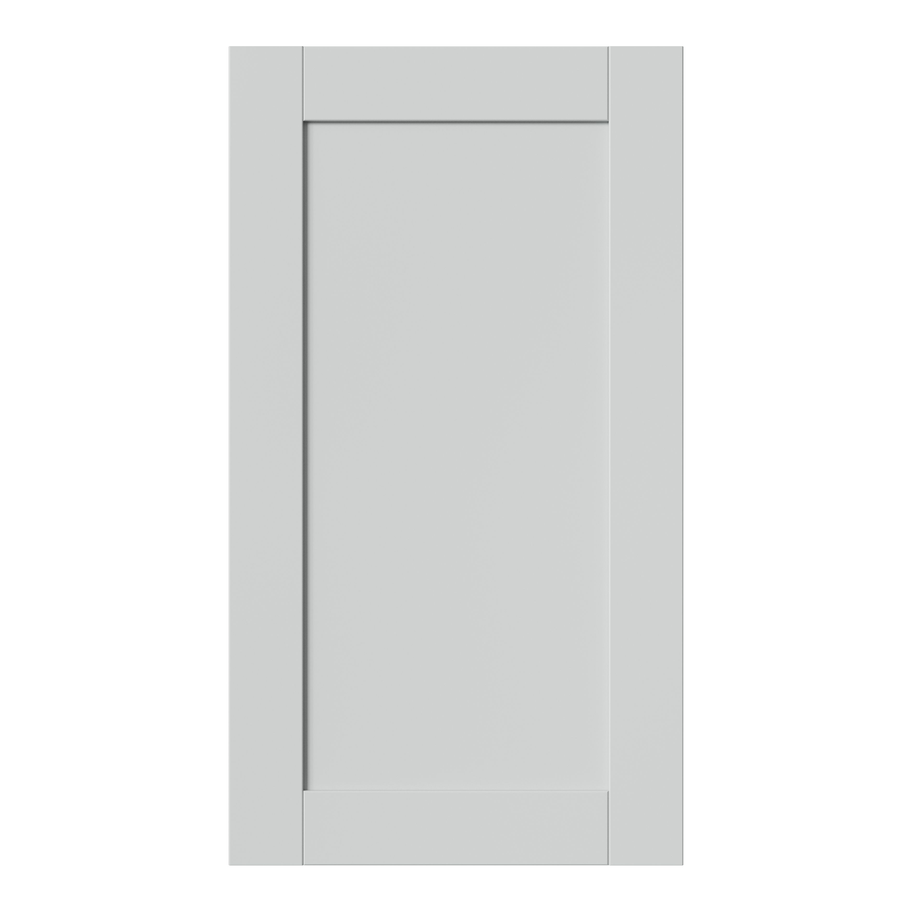 GoodHome Ashmead Matt dove grey Highline Cabinet door (W)400mm (H)715mm (T)16mm