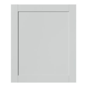 GoodHome Ashmead Matt dove grey Highline Cabinet door (W)600mm (H)715mm (T)16mm