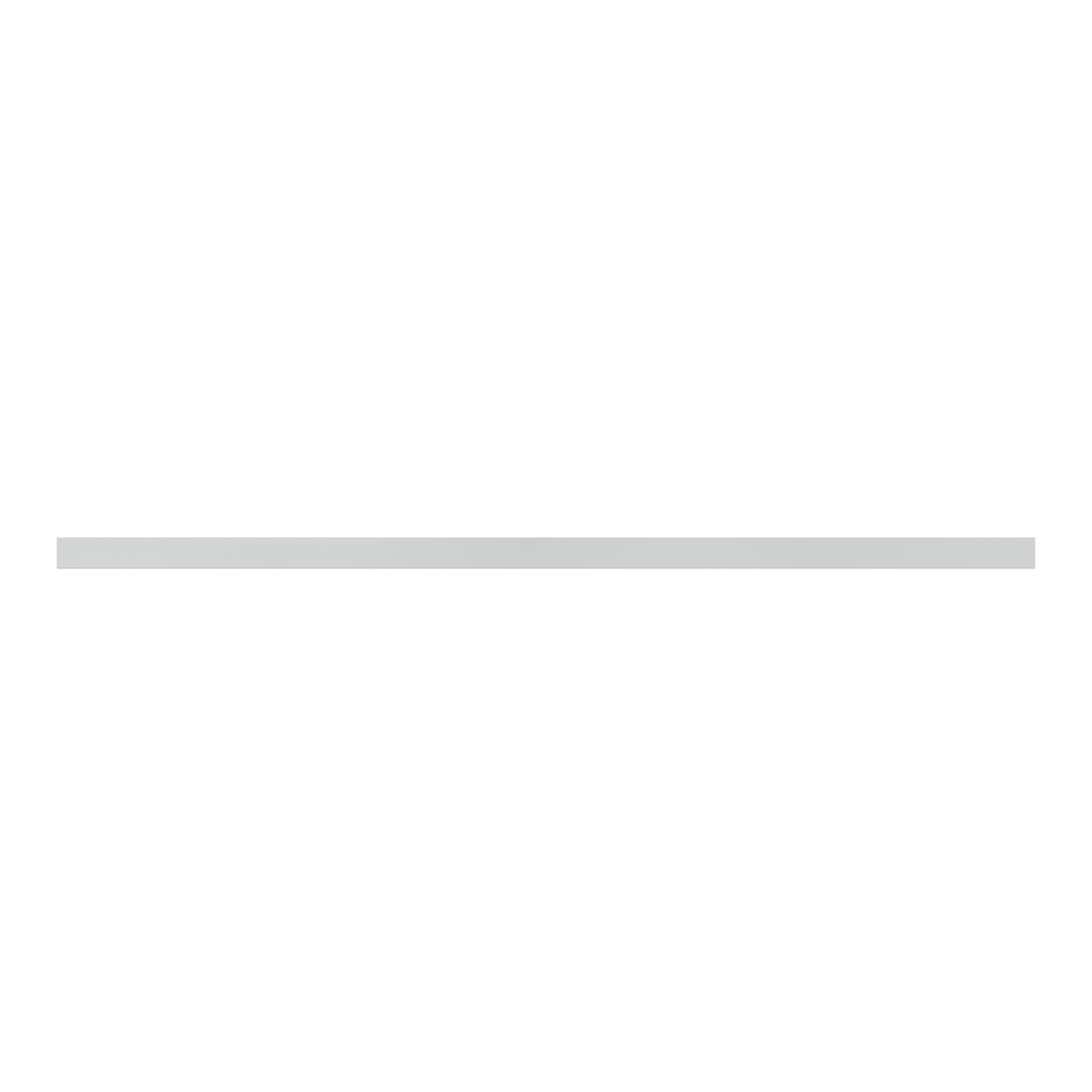 GoodHome Ashmead Matt dove grey Smooth Cornice & pelmet, (L)2400mm (H)16mm