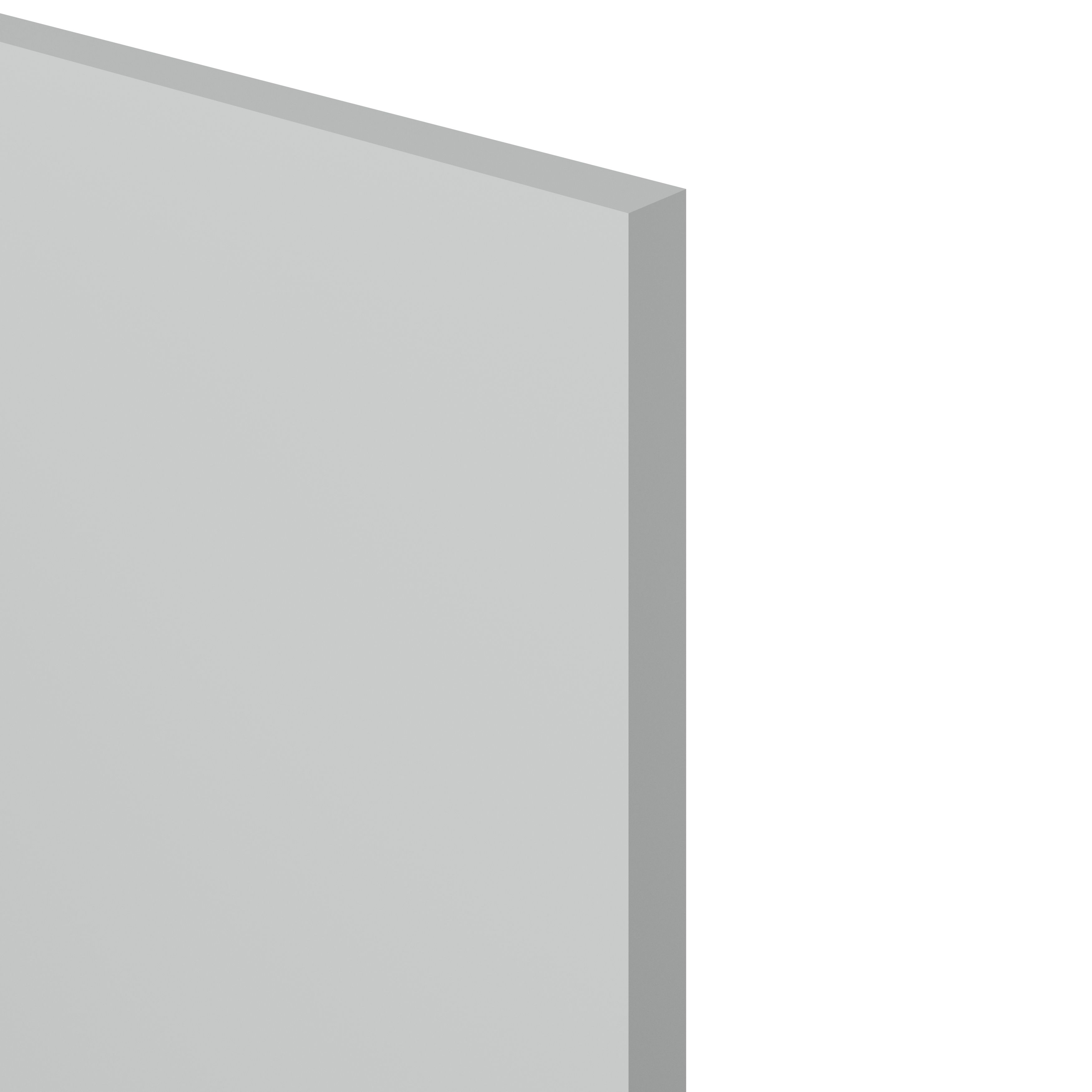 GoodHome Ashmead Matt dove grey Standard Clad on base panel (H)900mm (W)600mm