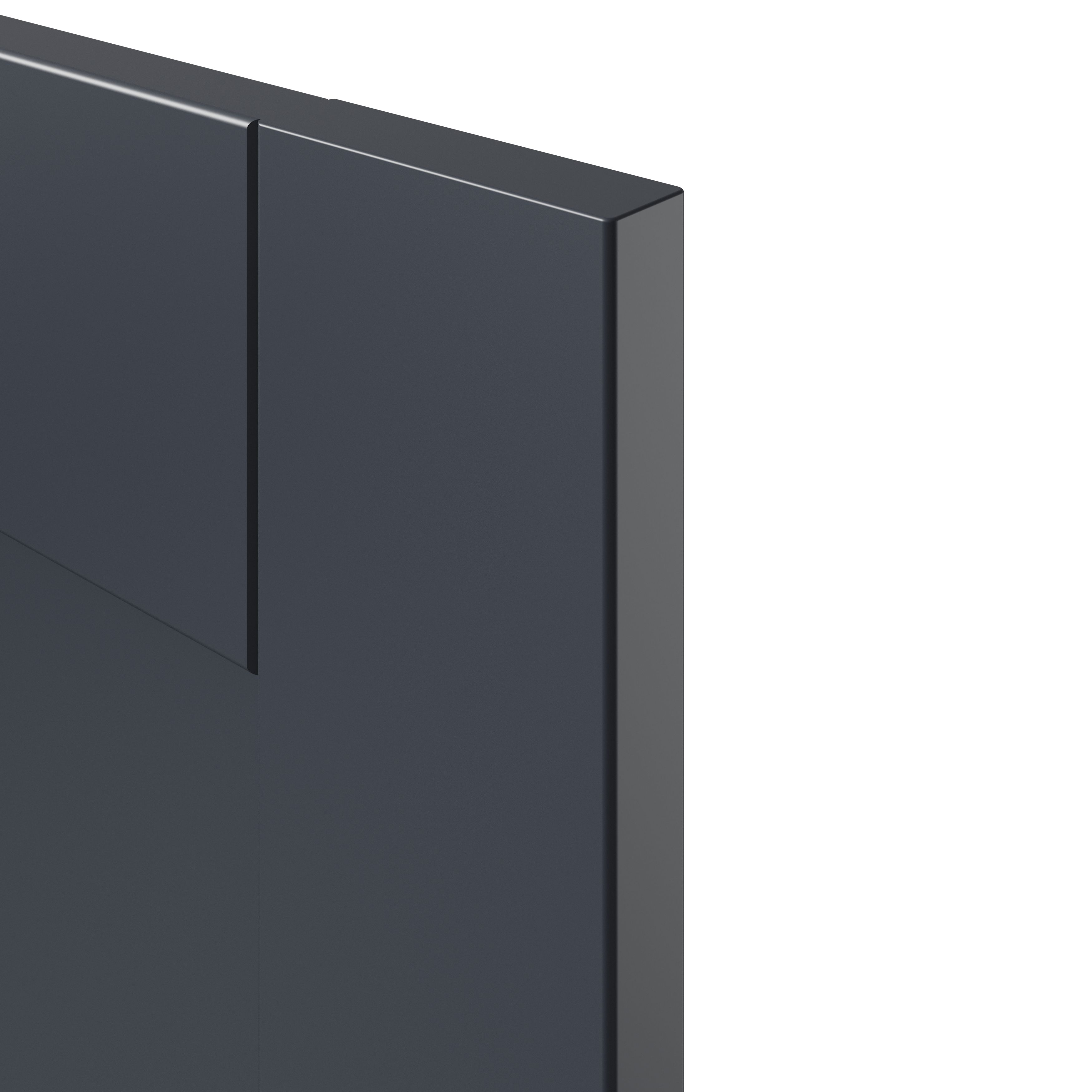 GoodHome Ashmead Matt midnight blue 3 drawer cabinet front (H)715mm (W)597mm (T)16mm