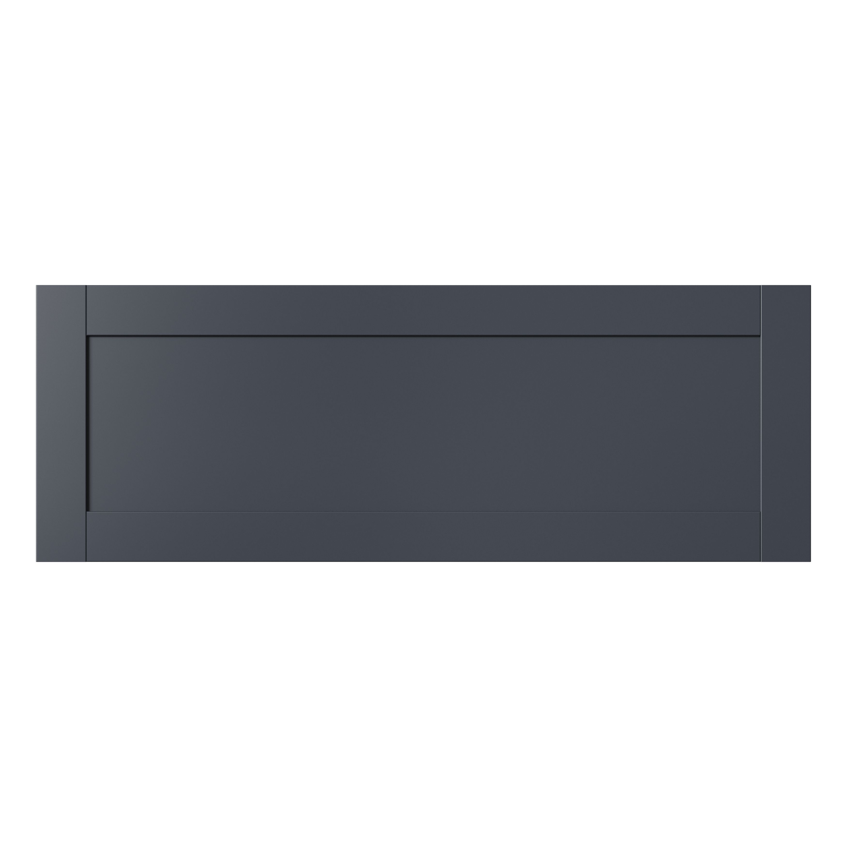 GoodHome Ashmead Matt midnight blue Drawer front, bridging & bi fold door, (W)1000mm (H)356mm (T)16mm