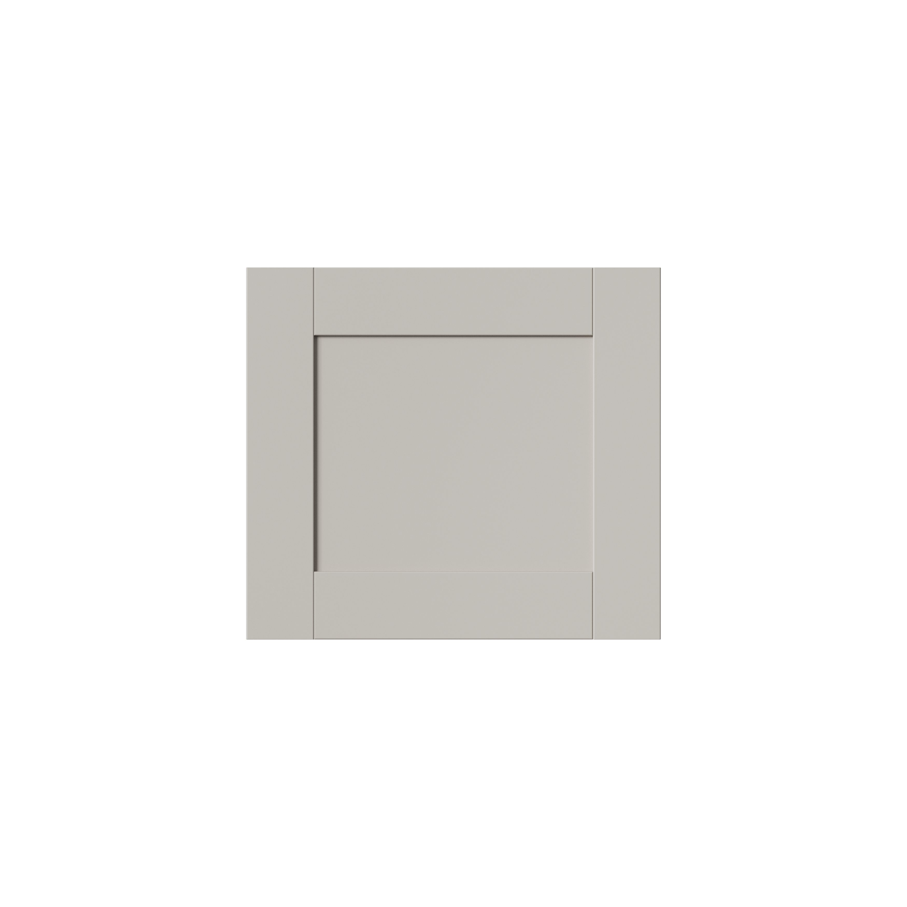 GoodHome Ashmead Matt pebble Drawer front, bridging door & bi-fold door, 356mm x 16mm x 397mm 400mm