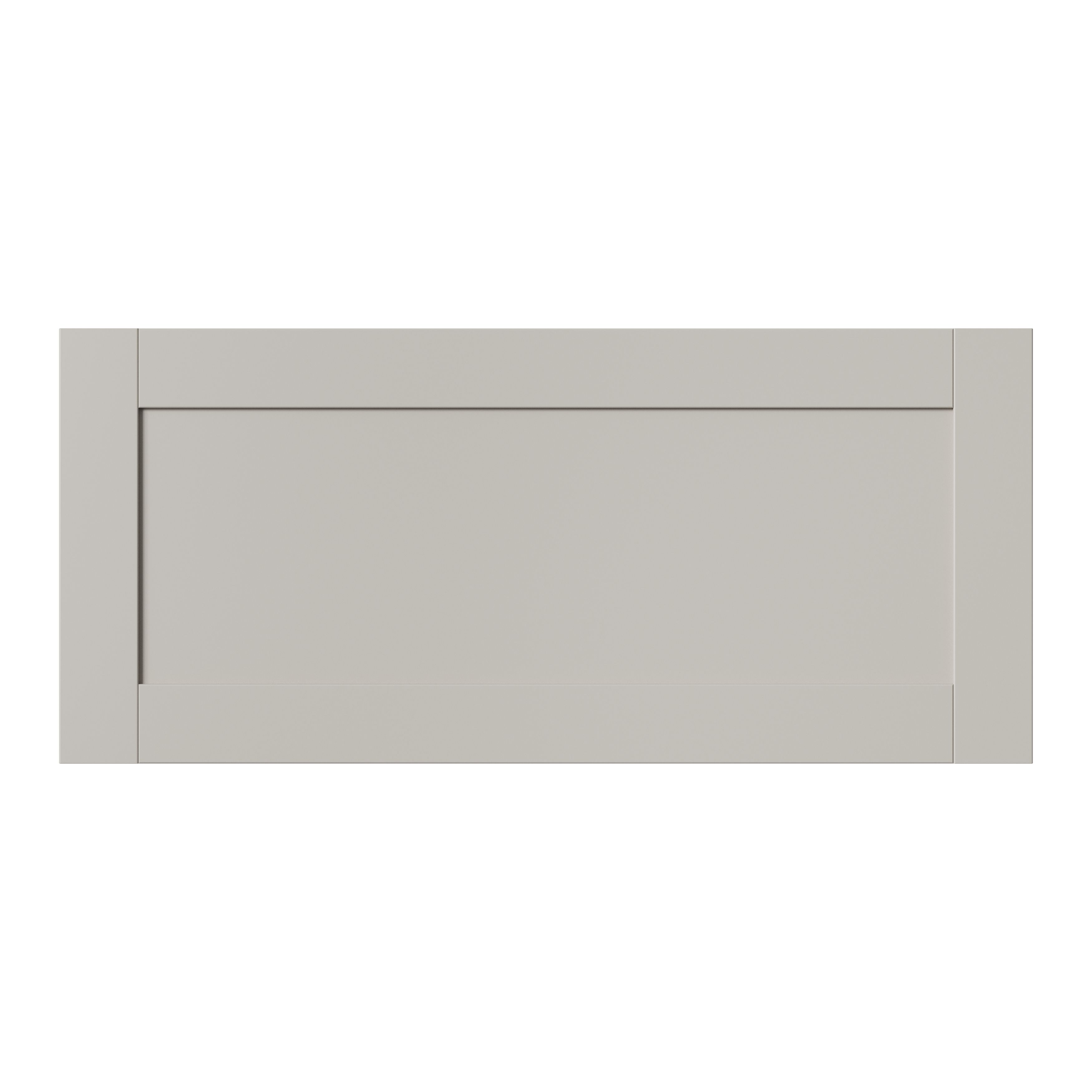 GoodHome Ashmead Matt pebble Drawer front, bridging door & bi-fold door, 356mm x 16mm x 797mm 800mm