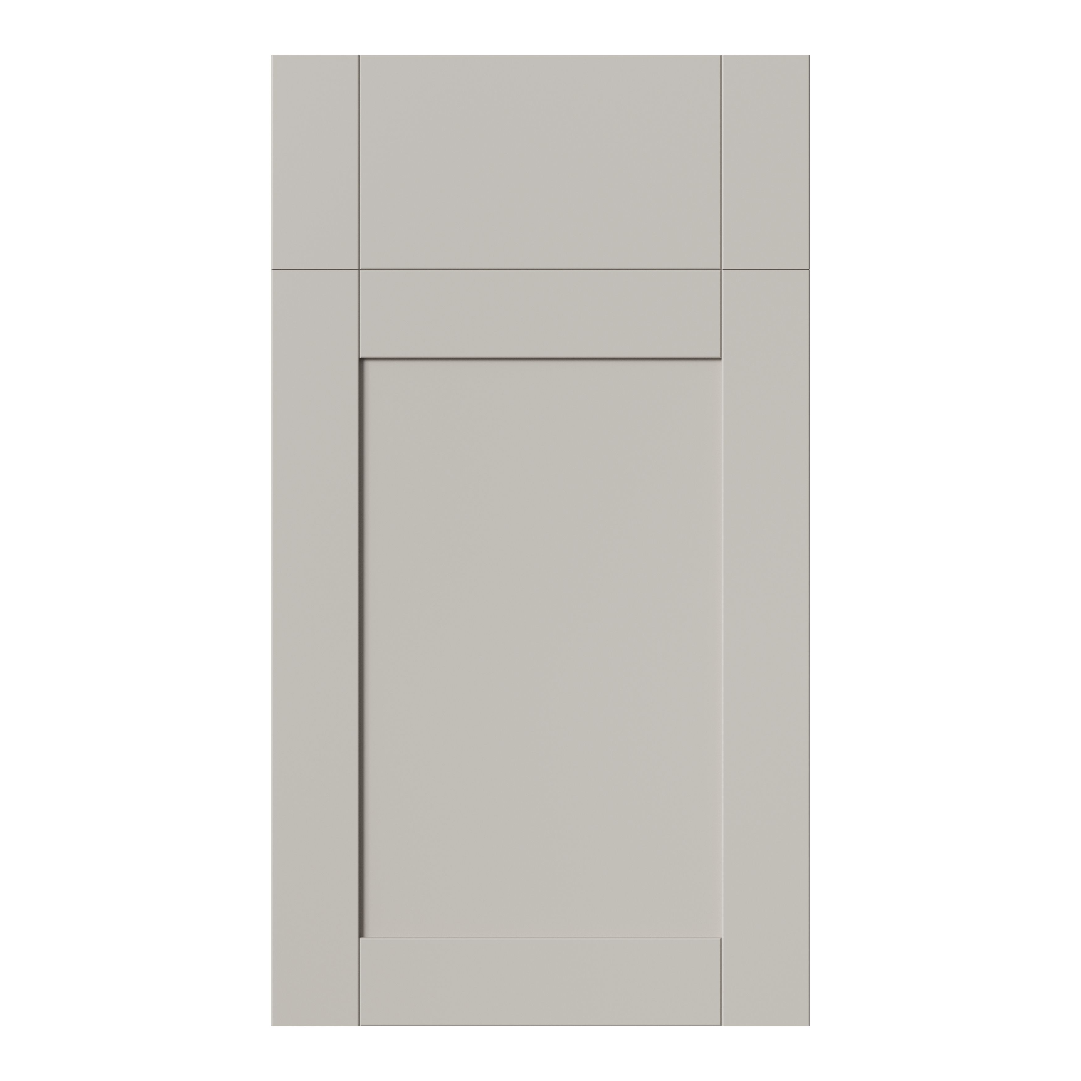 GoodHome Ashmead Matt pebble Drawerline Cabinet door (W)400mm (H)715mm (T)16mm