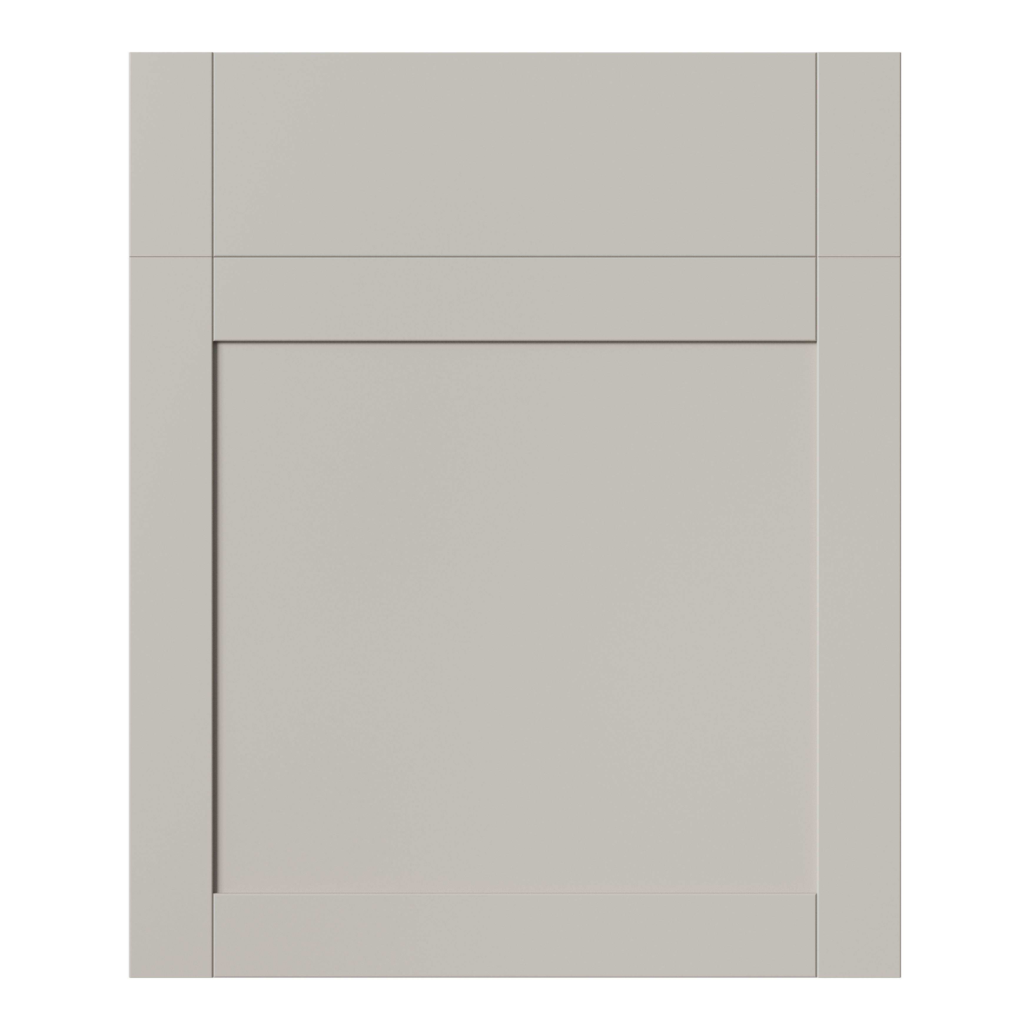 GoodHome Ashmead Matt pebble Drawerline Cabinet door (W)600mm (H)715mm (T)16mm