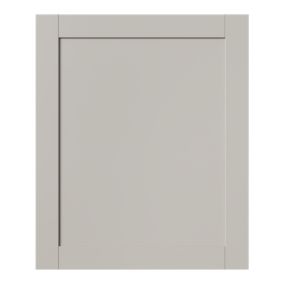 GoodHome Ashmead Matt pebble Highline Cabinet door (W)600mm (H)715mm (T)16mm