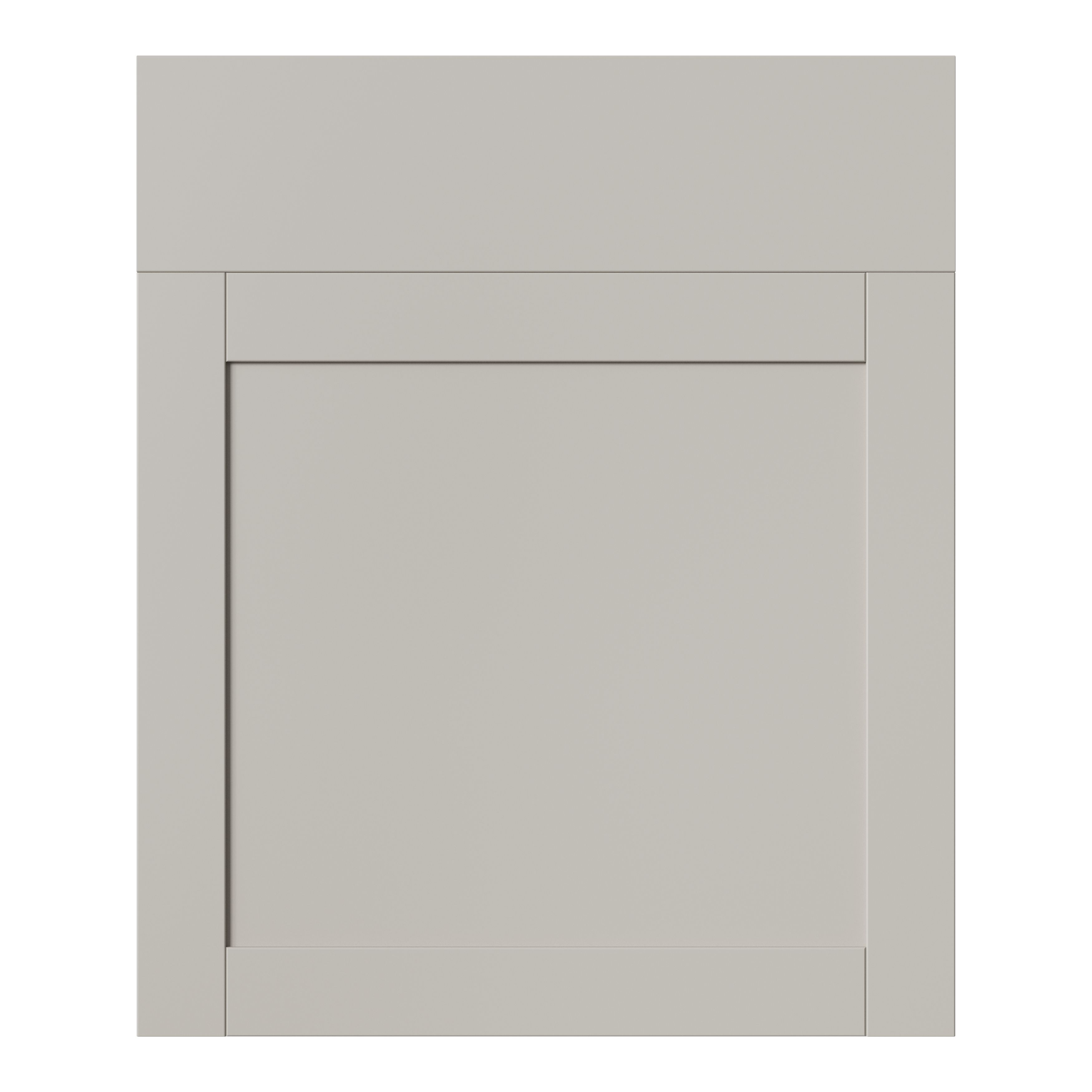 GoodHome Ashmead Matt pebble Shaker Drawerline Cabinet door (W)600mm (H)715mm (T)16mm
