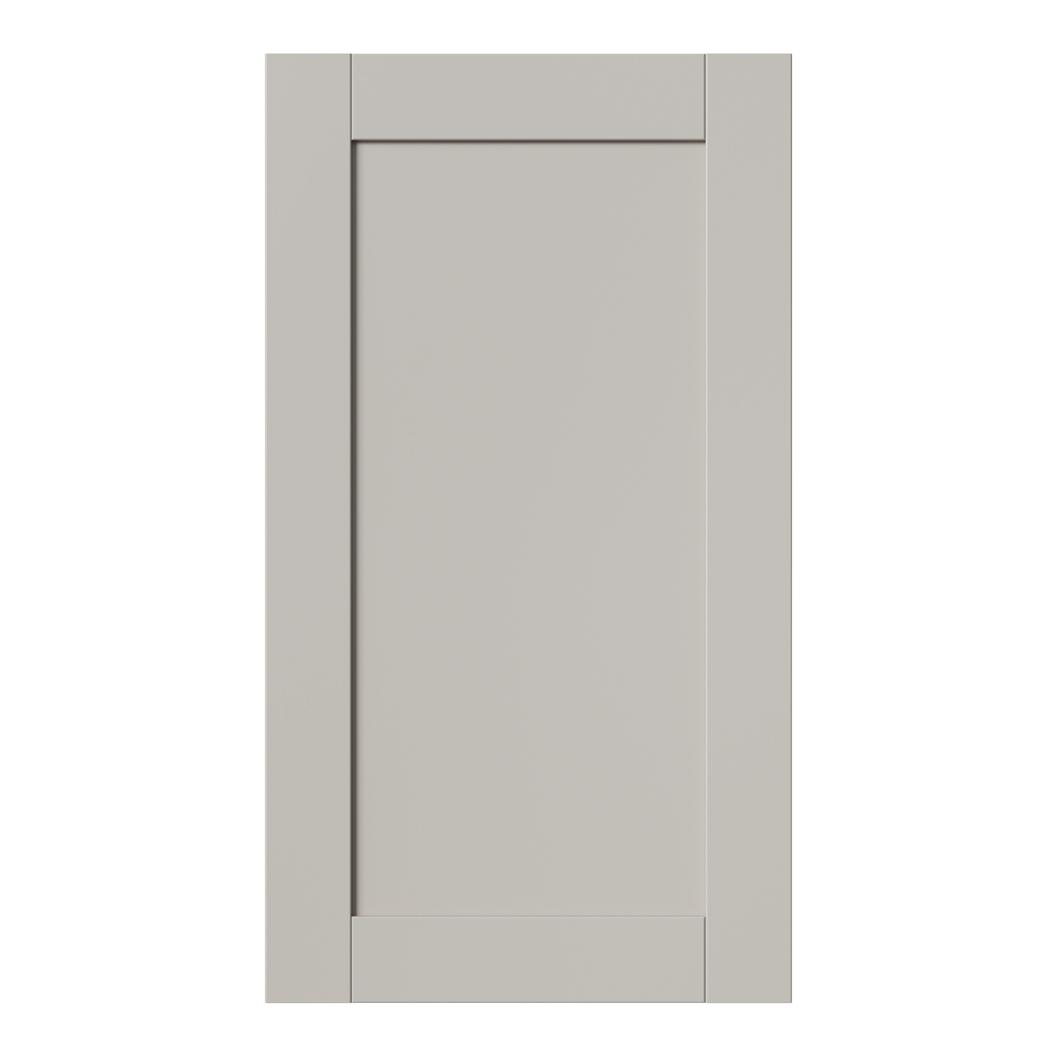 GoodHome Ashmead Matt pebble Shaker Highline Cabinet door (W)400mm (H)715mm (T)16mm