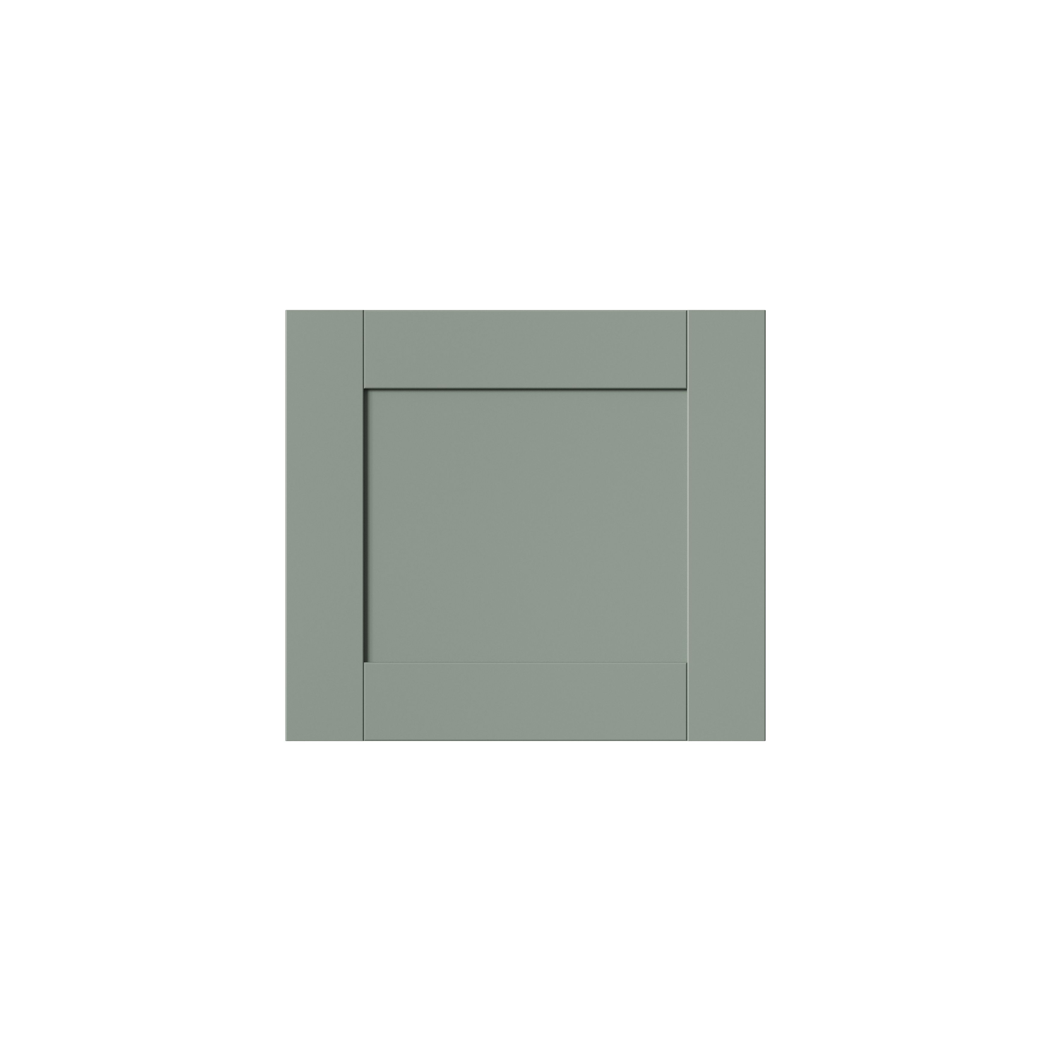 GoodHome Ashmead Matt reed green Drawer front, bridging & bi fold door, (W)400mm (H)356mm (T)16mm