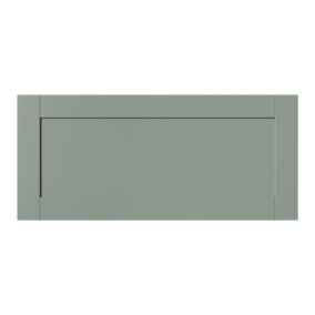 GoodHome Ashmead Matt reed green Drawer front, bridging & bi fold door, (W)800mm (H)356mm (T)16mm