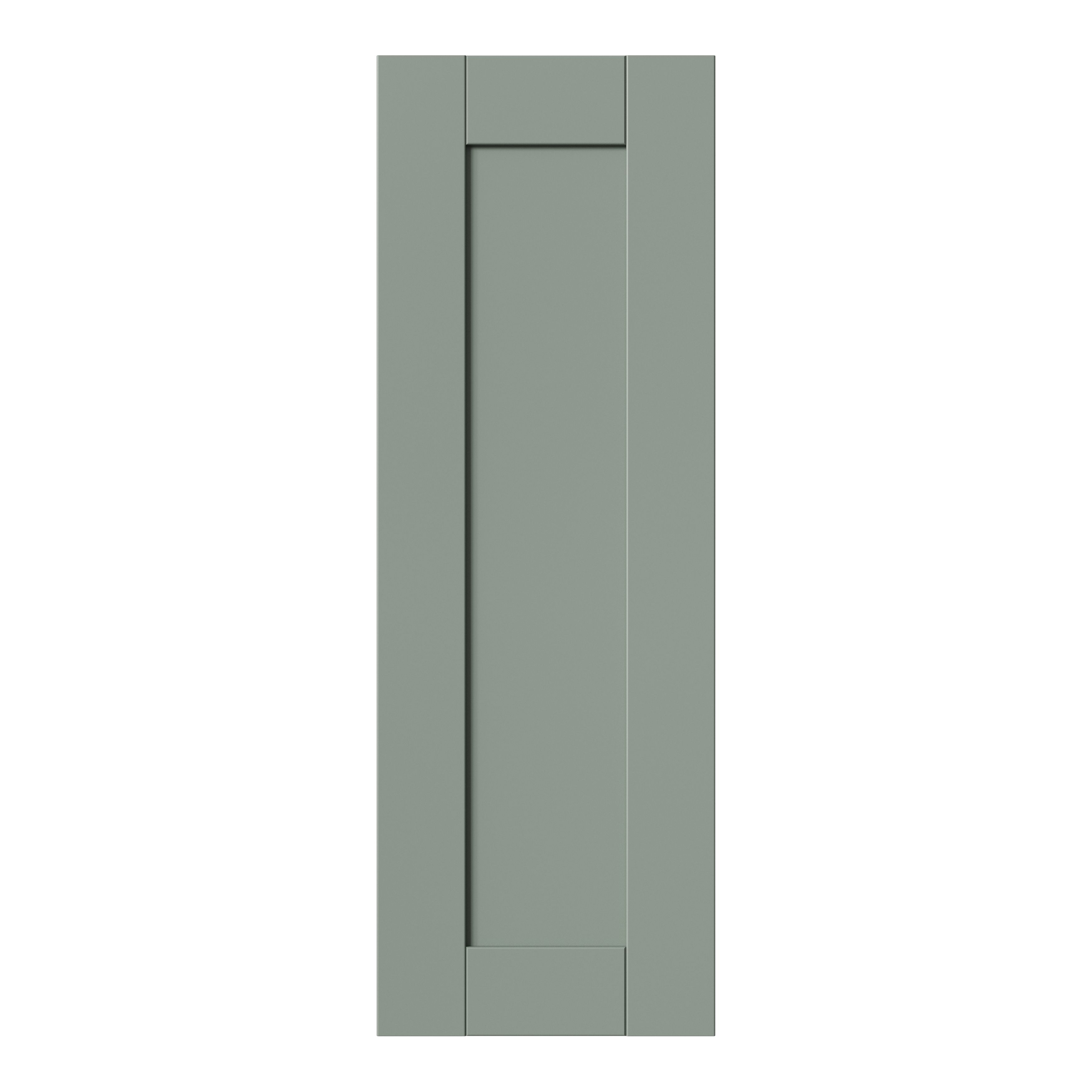 GoodHome Ashmead Matt reed green Highline Cabinet door (W)250mm (H)715mm (T)16mm