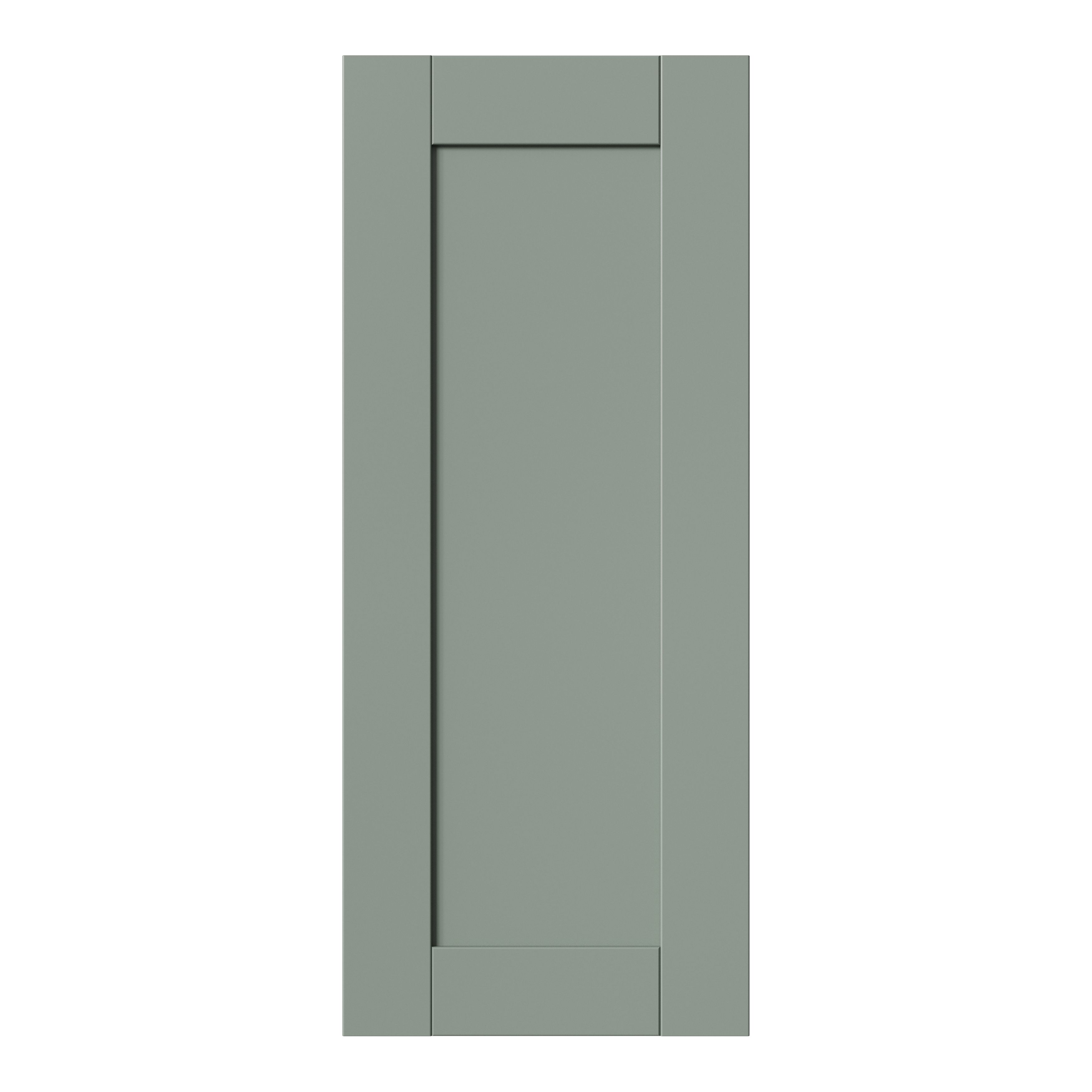 GoodHome Ashmead Matt reed green Highline Cabinet door (W)300mm (H)715mm (T)16mm