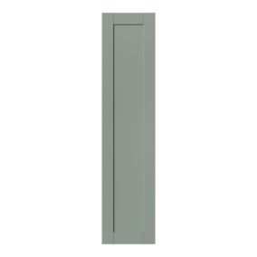 GoodHome Ashmead Matt reed green Larder Cabinet door (W)300mm (H)1287mm (T)16mm