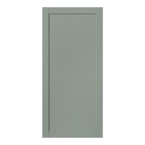 GoodHome Ashmead Matt reed green Larder Cabinet door (W)600mm (H)1287mm (T)16mm