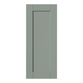 GoodHome Ashmead Matt reed green Shaker Highline Cabinet door (W)300mm (H)715mm (T)16mm