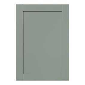 GoodHome Ashmead Matt reed green Shaker Style Highline Cabinet door (W)500mm (H)715mm (T)16mm