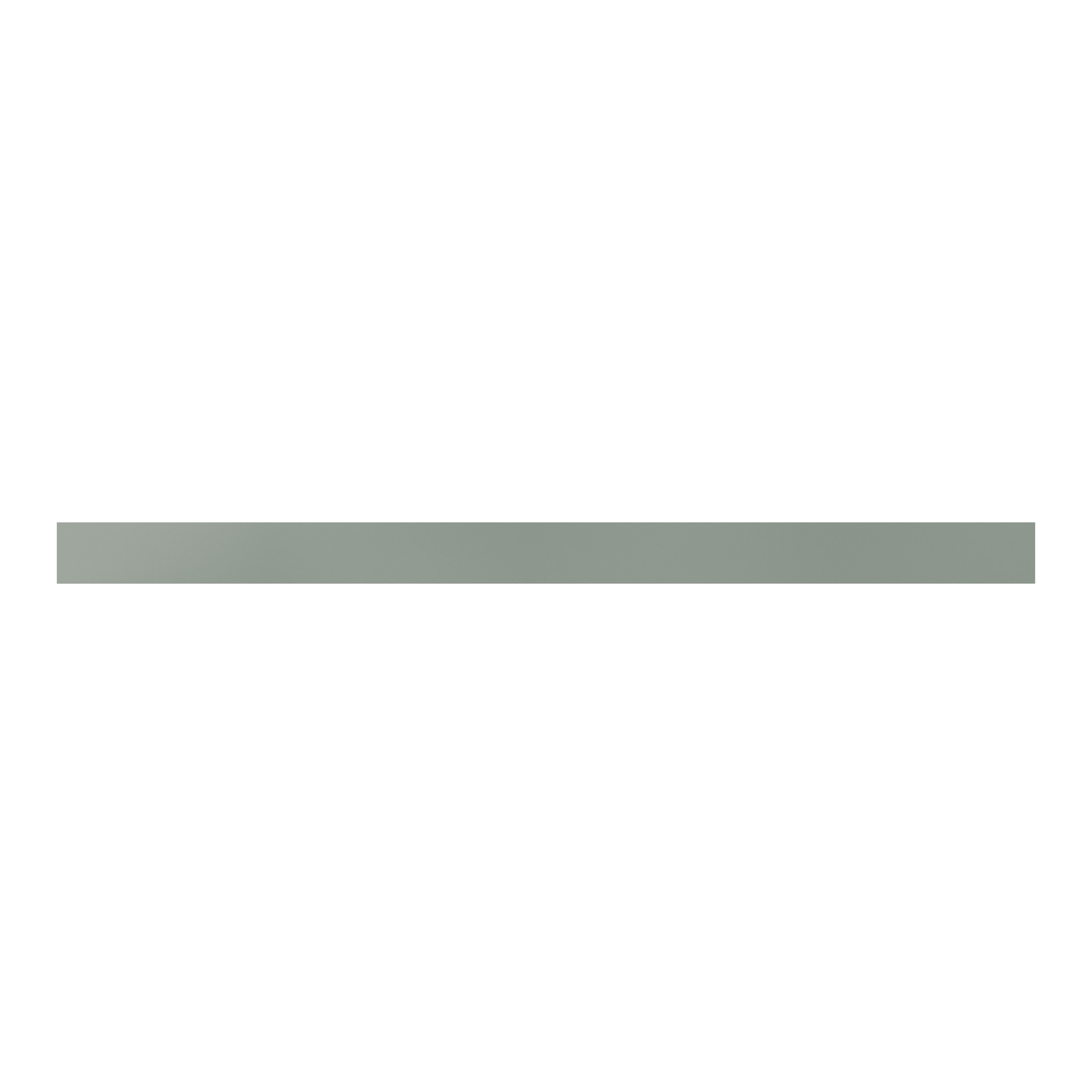GoodHome Ashmead Matt reed green Straight Smooth Cornice & pelmet, (L)2400mm (H)16mm