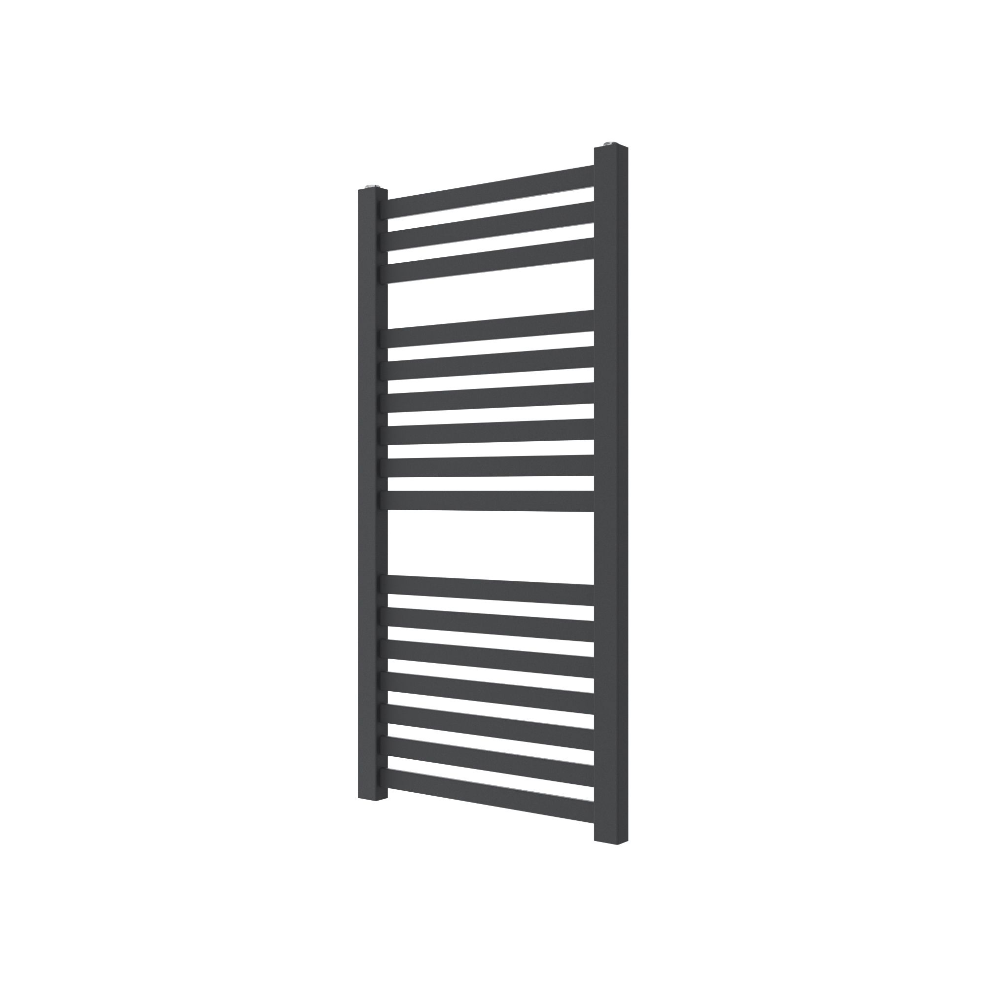 GoodHome Aspley Vertical Towel radiator, Anthracite (W)480mm (H)950mm