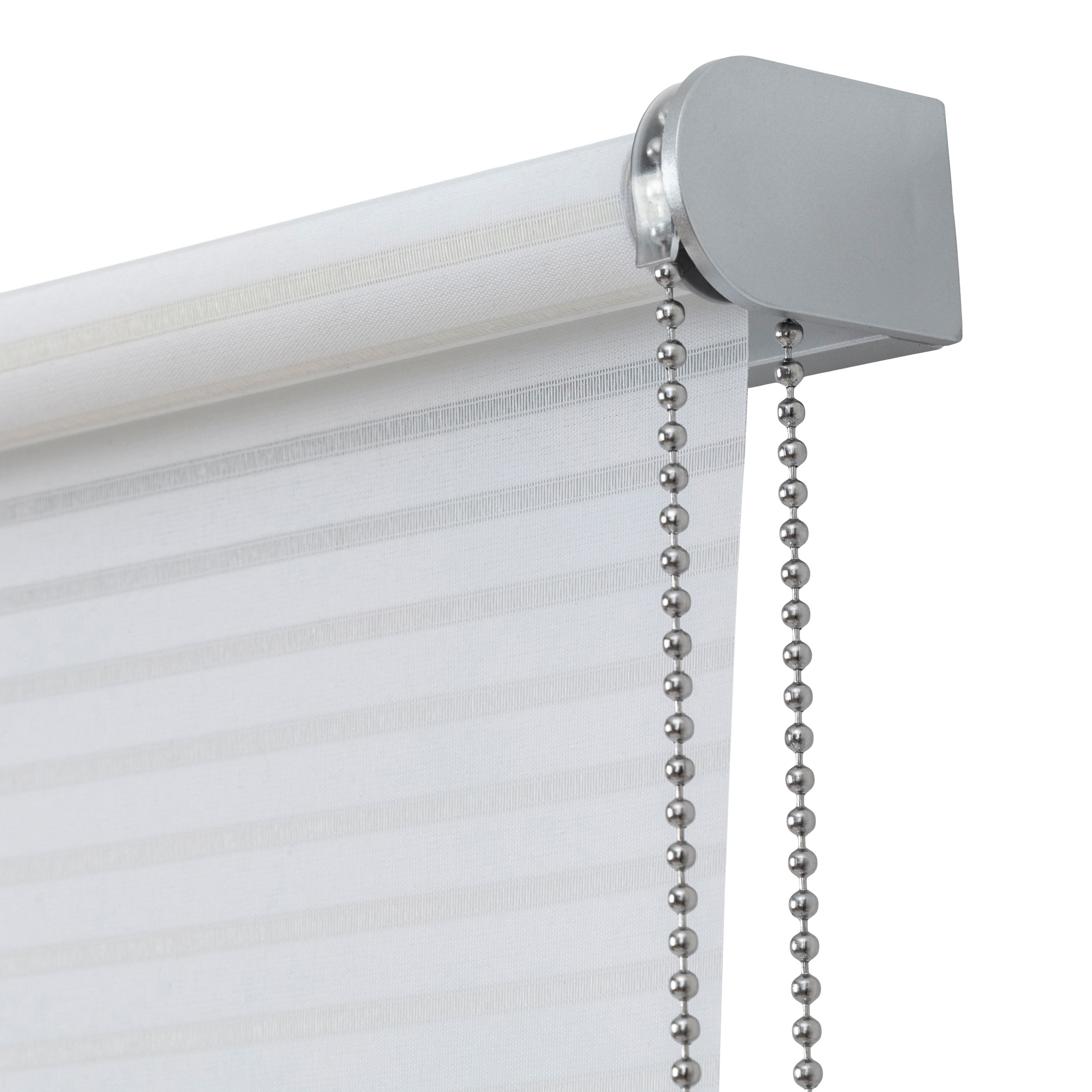 GoodHome Asthall Corded Off white Sheer Roller Blind (W)180cm (L)180cm