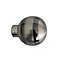GoodHome Athens Grey Brushed nickel effect Metal Ball Curtain pole finial (Dia)19mm