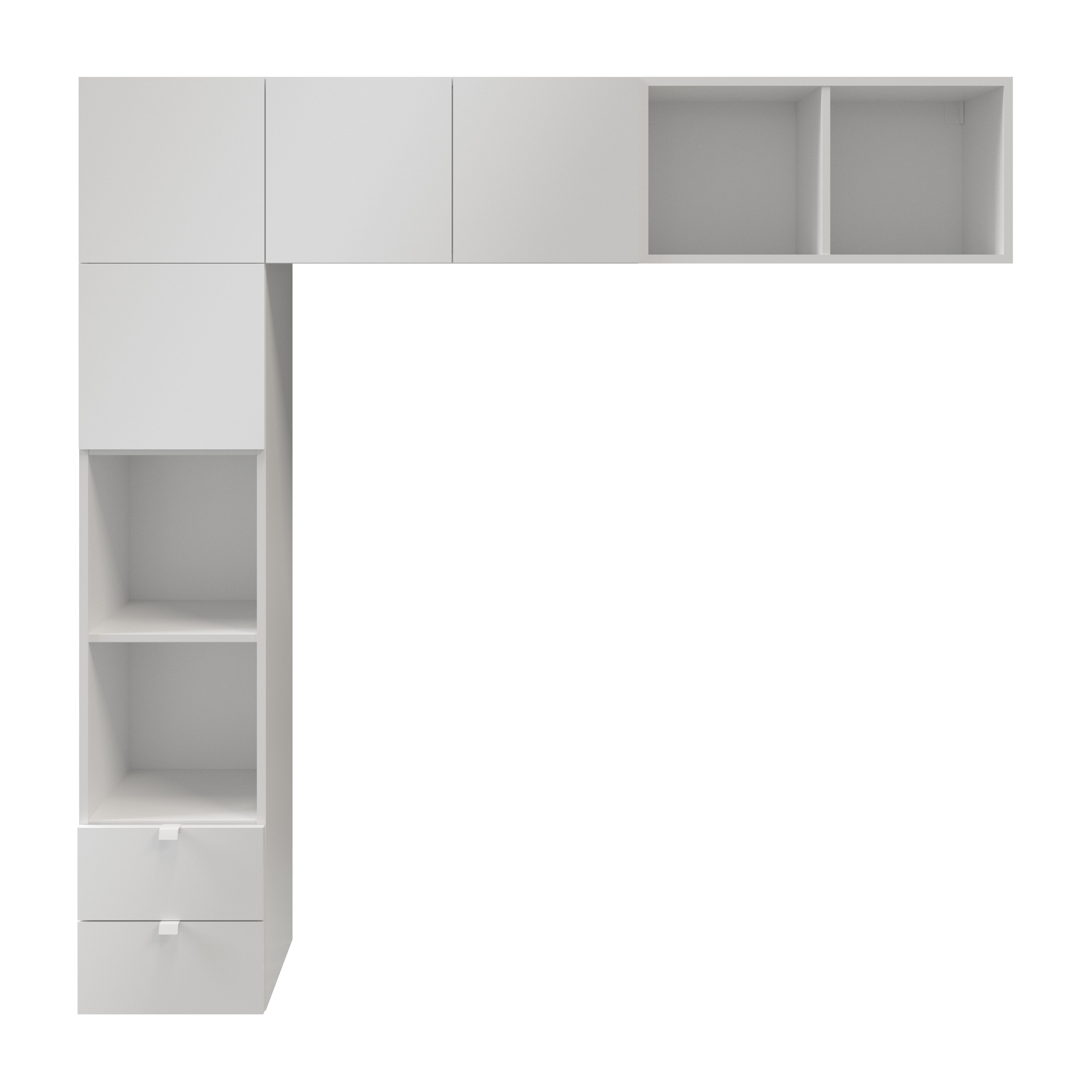 GoodHome Atomia Fixed White Overhead unit (H)1875mm (W)1875mm (D)350mm