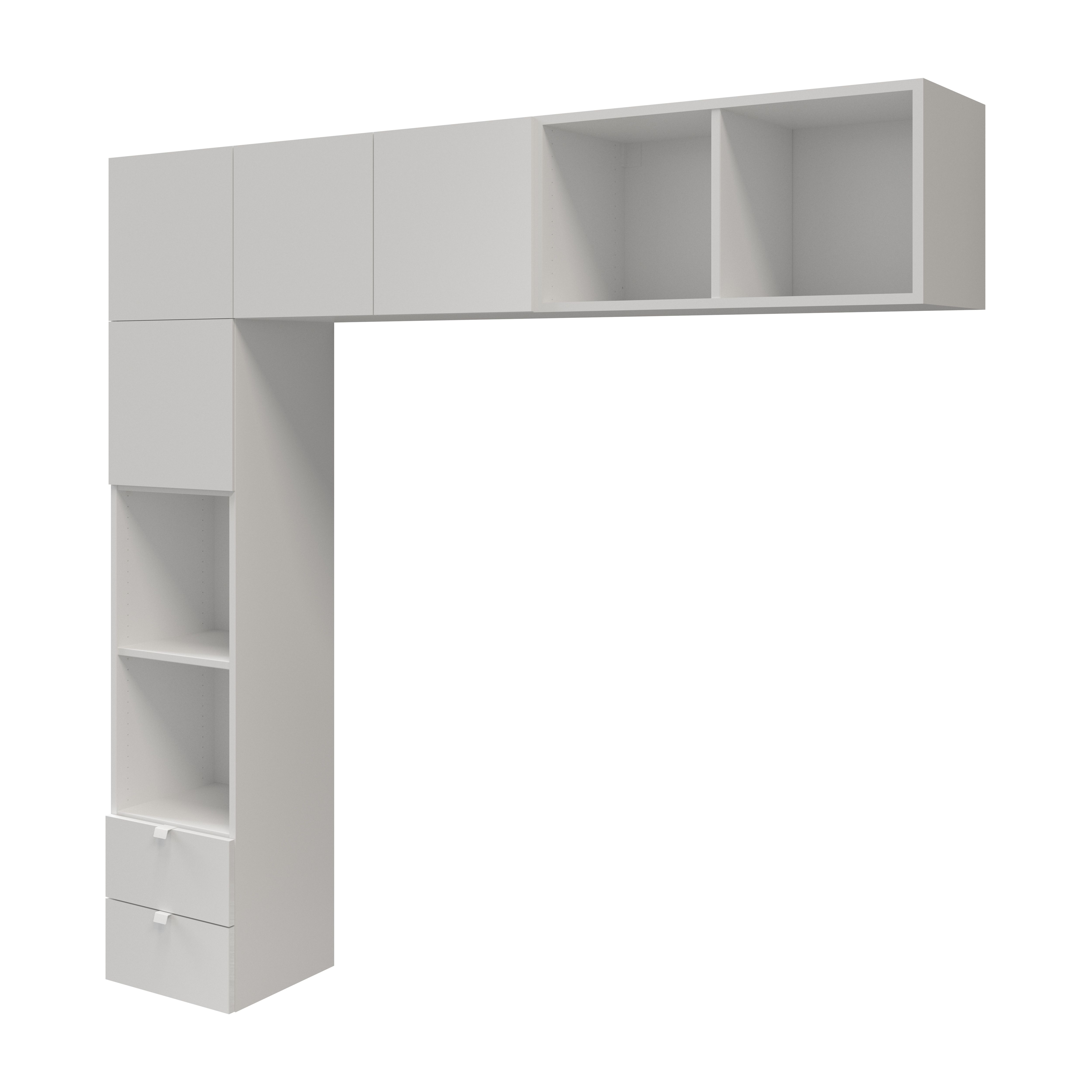 GoodHome Atomia Fixed White Overhead unit (H)1875mm (W)1875mm (D)350mm