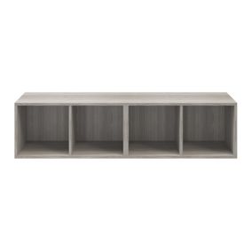 GoodHome Atomia Freestanding Grey oak effect Small Bookcases, shelving units & display cabinets (H)375mm
