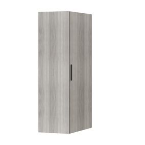 GoodHome Atomia Freestanding Matt Grey oak effect 1 door Large Corner wardrobe (W)1300mm (D)580mm