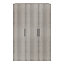GoodHome Atomia Freestanding Matt grey oak effect 3 door Triple Wardrobe (H)2250mm (W)1000mm (D)580mm