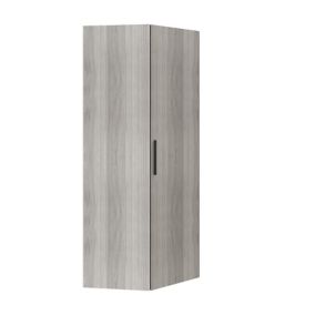 GoodHome Atomia Freestanding Matt grey oak effect Particle board Wardrobe (H)2250mm (W)1300mm (D)580mm