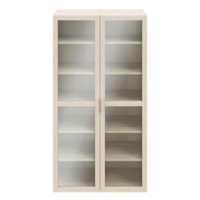 GoodHome Atomia Freestanding Matt oak effect 12 compartments 12 Shelf Freestanding Rectangular Bookcase (H)1875mm (W)1000mm (D)350mm