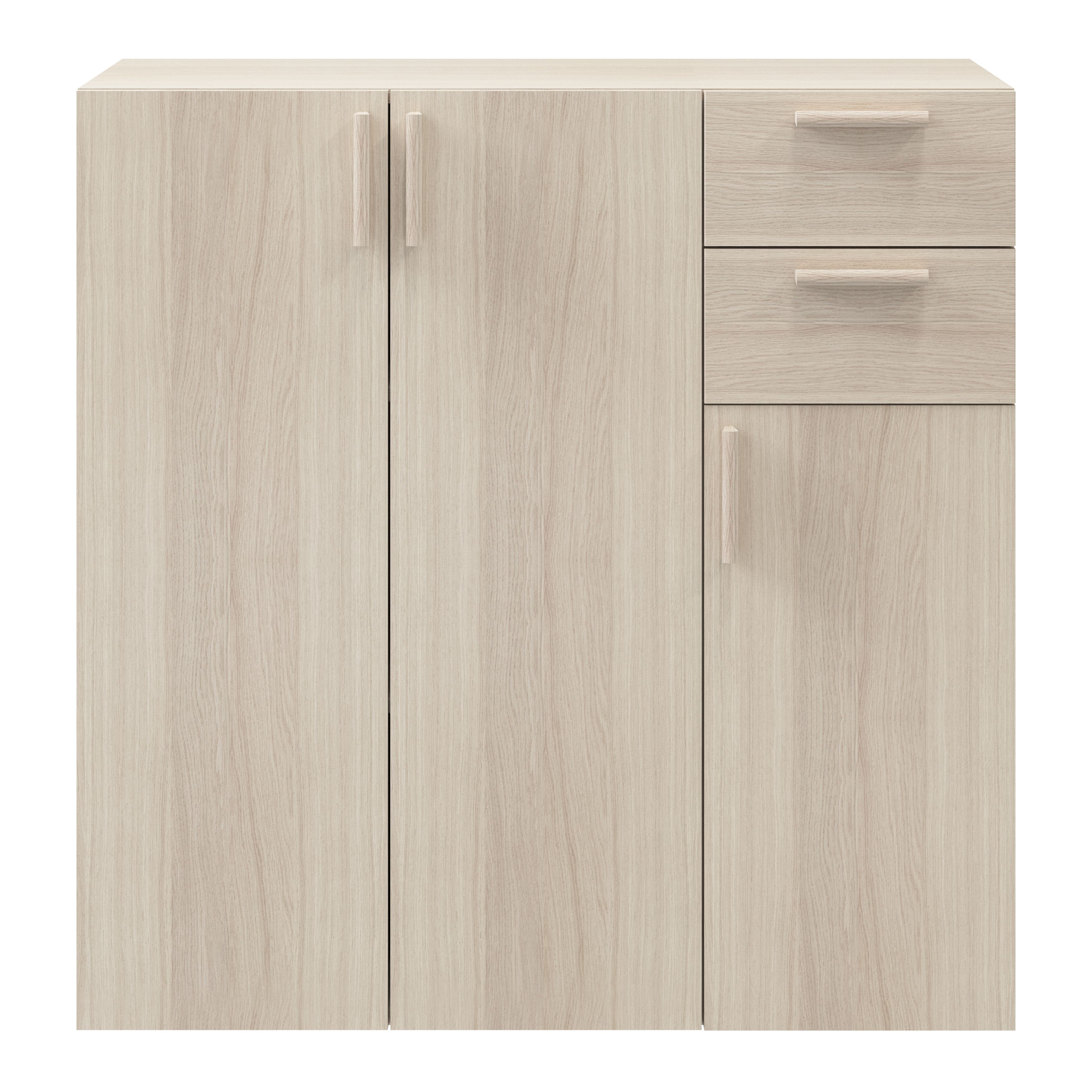 GoodHome Atomia Freestanding Matt oak effect Hallway storage unit kit