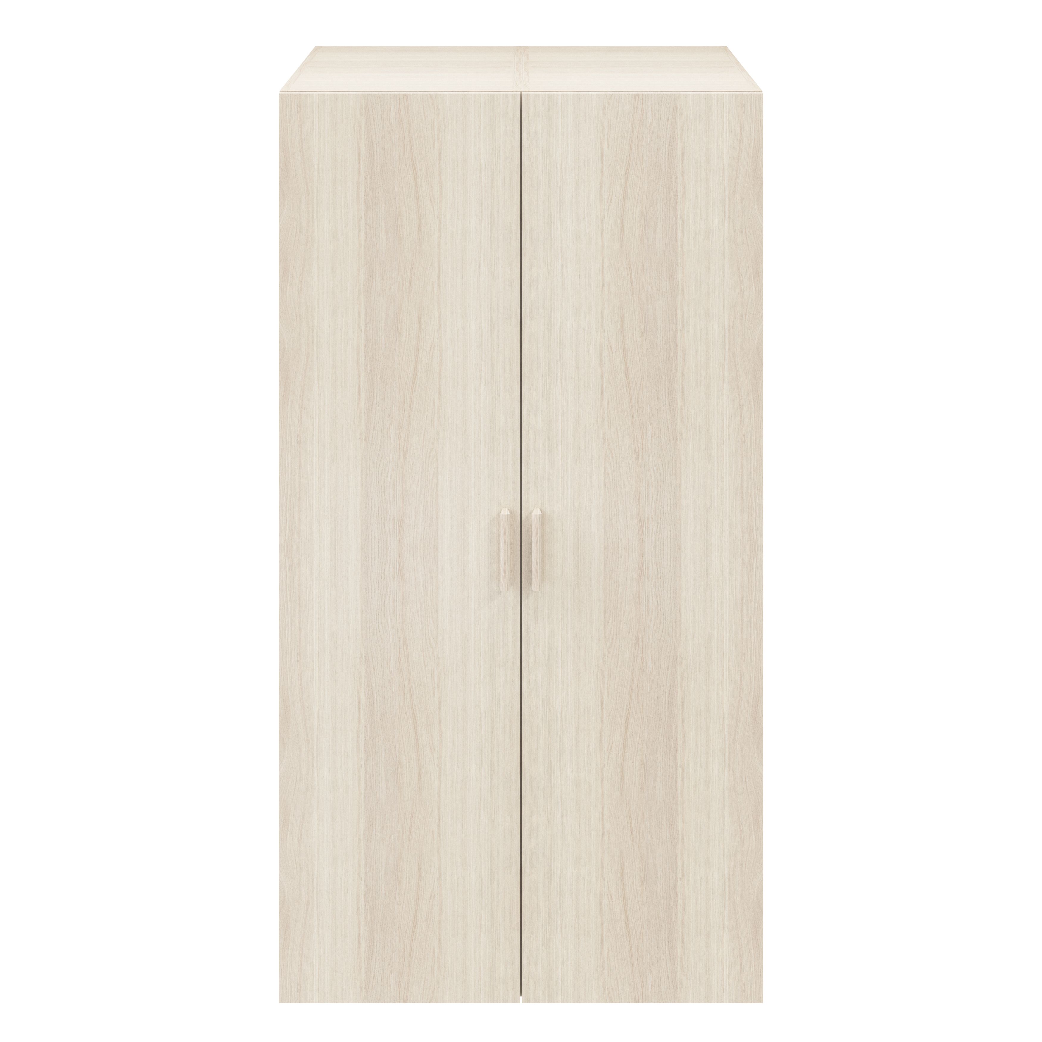 GoodHome Atomia Freestanding Matt oak effect Particle board Wardrobe (H)1875mm (W)1000mm (D)580mm