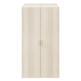 GoodHome Atomia Freestanding Matt oak effect Particle board Wardrobe (H)1875mm (W)1000mm (D)580mm