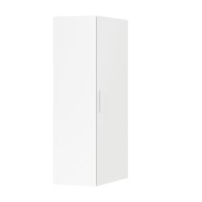 GoodHome Atomia Freestanding Matt White 1 door Large Corner wardrobe (W)1300mm (D)580mm