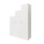 GoodHome Atomia Freestanding Matt white 3 door Triple Wardrobe (H)2250mm (W)500mm (D)580mm