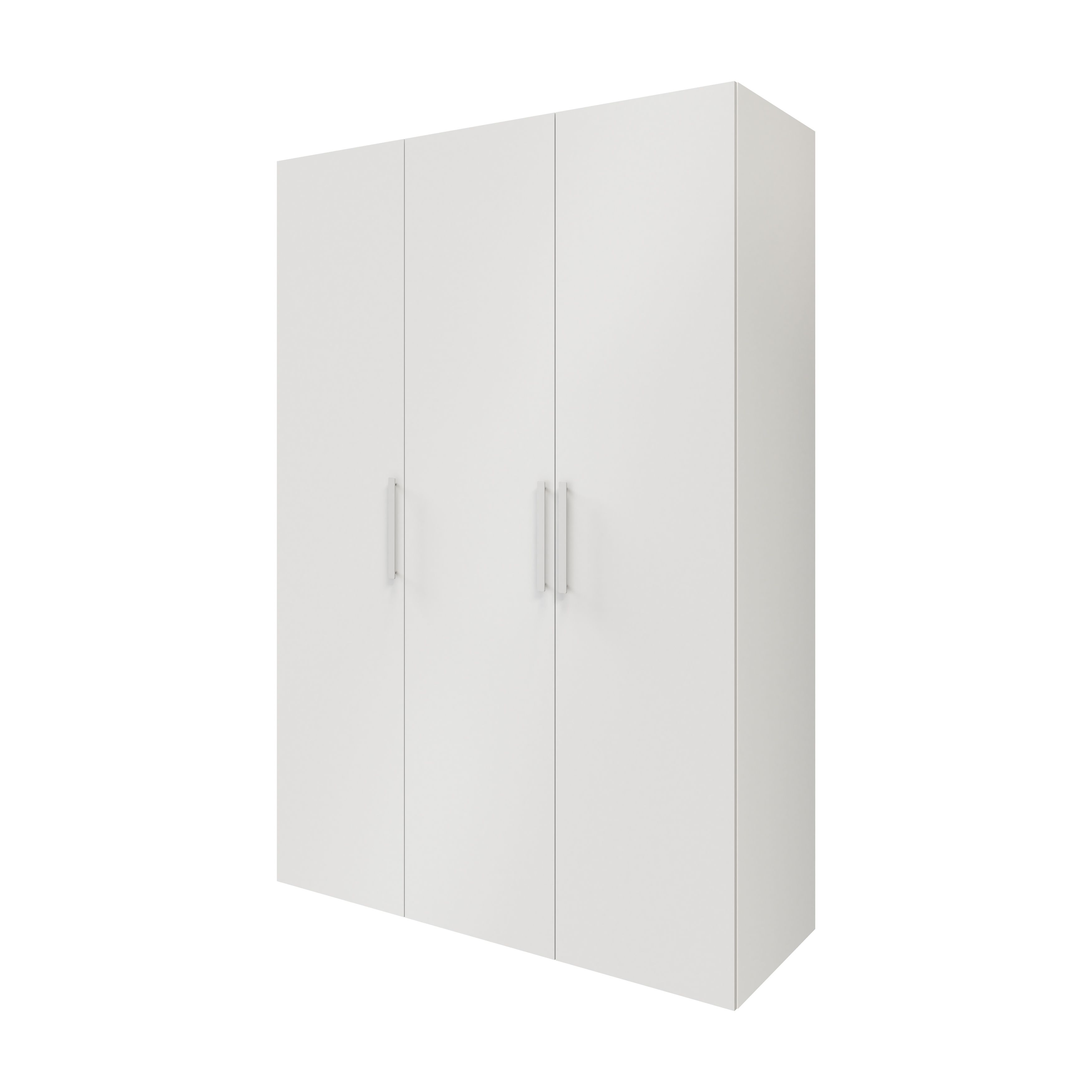 GoodHome Atomia Freestanding Matt white Chipboard Wardrobe (H)2250mm (W)1500mm (D)580mm